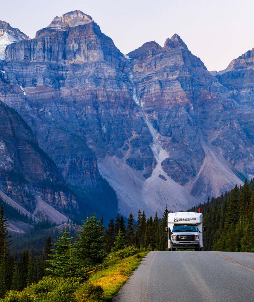 Guests at Moraine Lake and Lake Louise