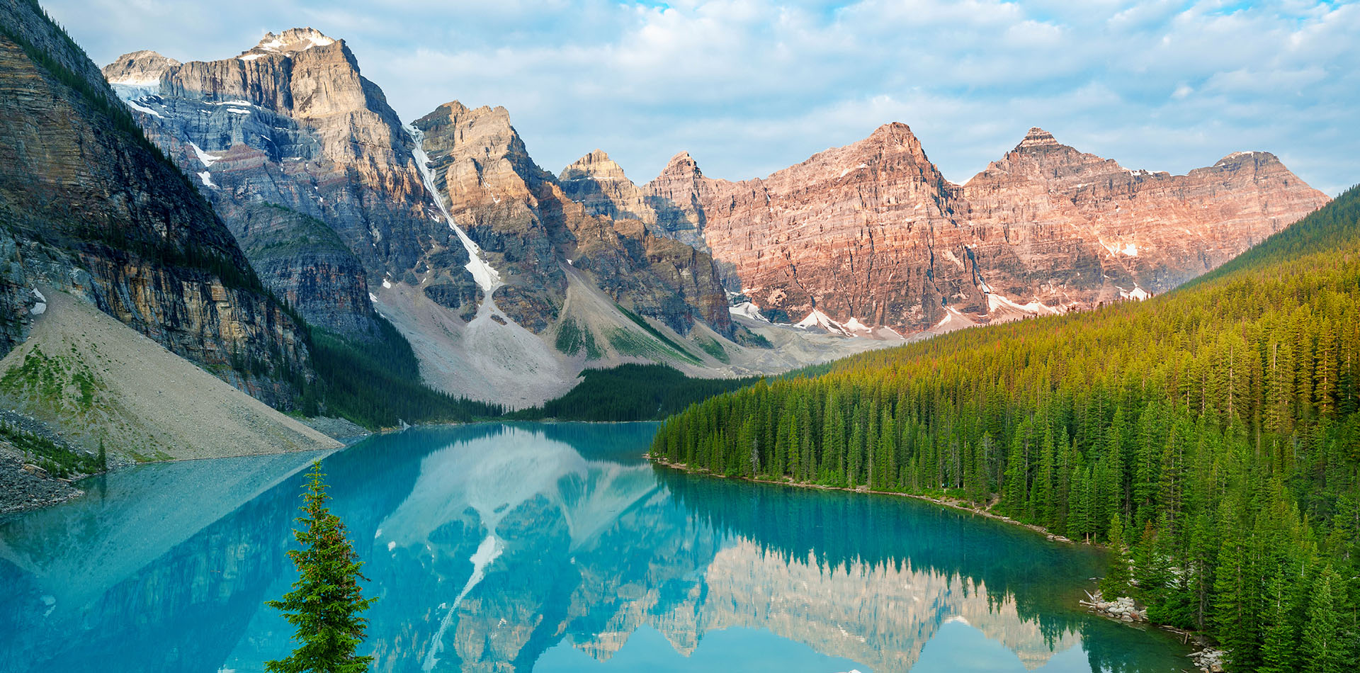 Moraine Lake and the Valley of the Ten Peaks
